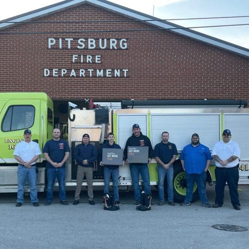 Pitsburg Fire Dept. receives grant funds for new boots and helmets My