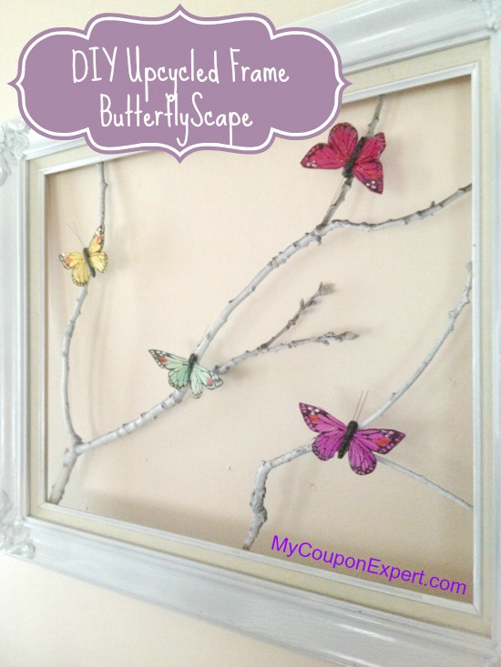 Thrifty Craft Idea!! Super cute Butterfly Frame!