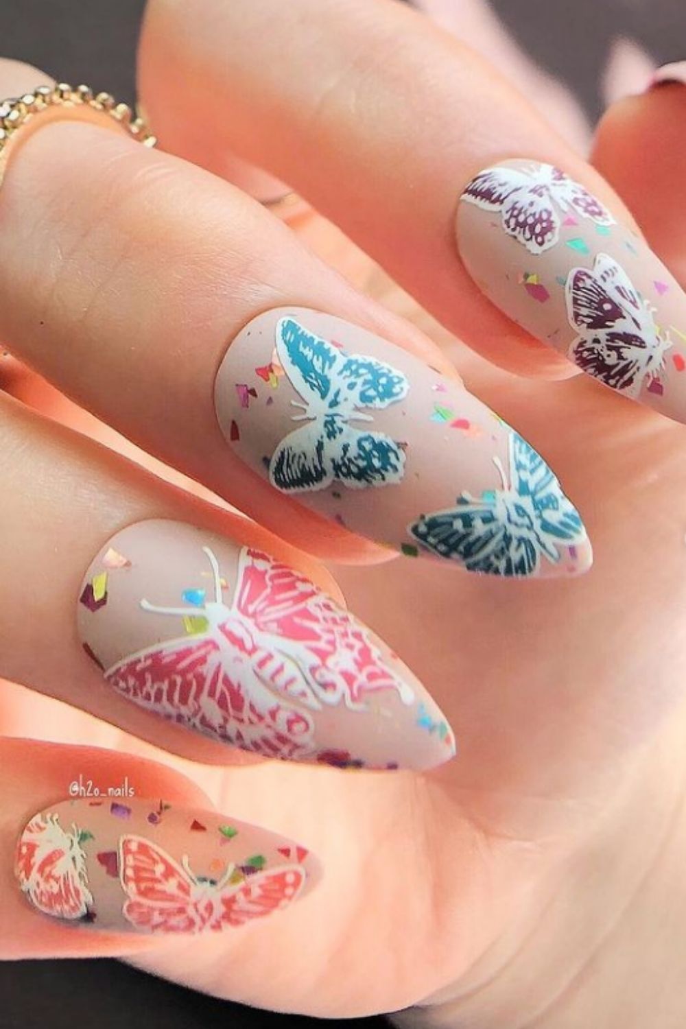 Butterfly nails best acrylic nails art design for 2021