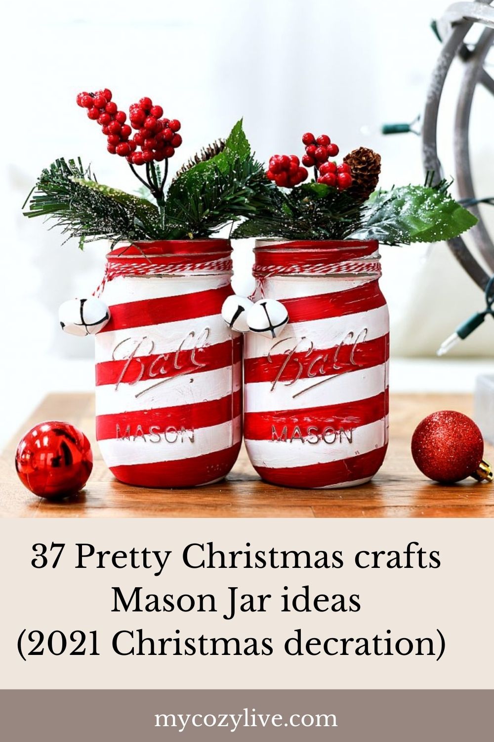 37 Best Christmas crafts with mason jars ideas 2021