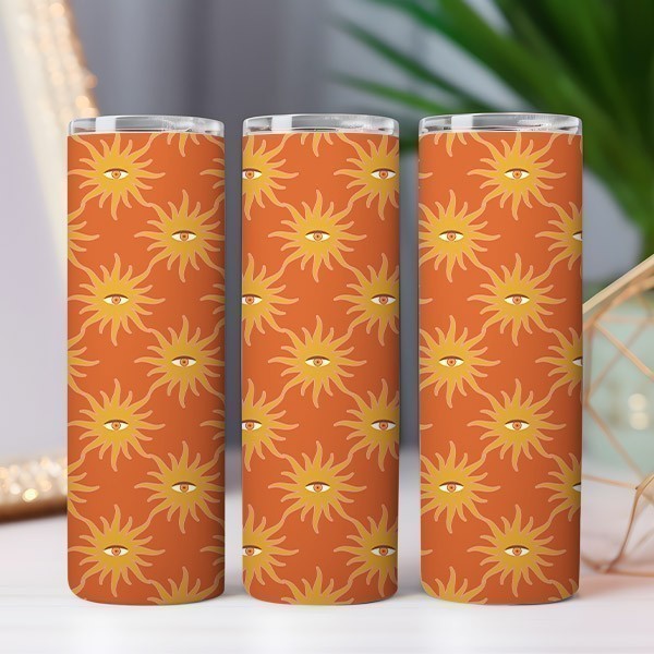 CV Sublimation Tumbler Wrap Boho Shine