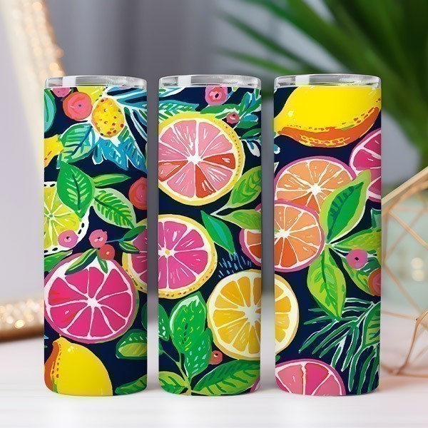 DP Sublimation Tumbler Wrap Tropical Fruit