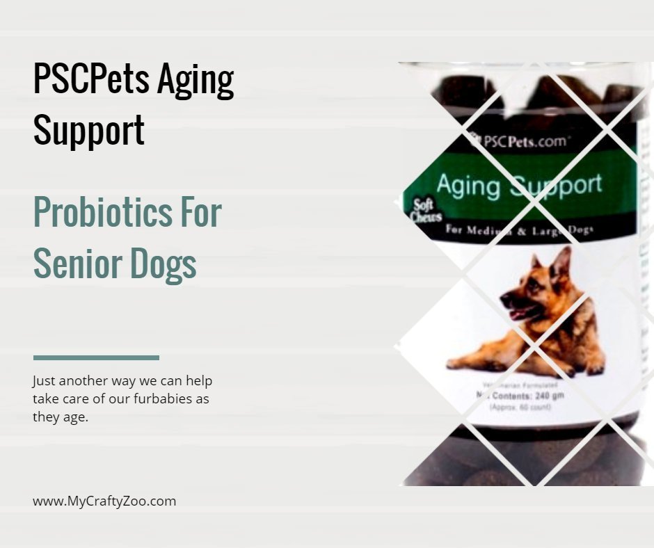 PSCPets Aging Support Probiotics For Senior Dogs ⋆ My Crafty Zoo