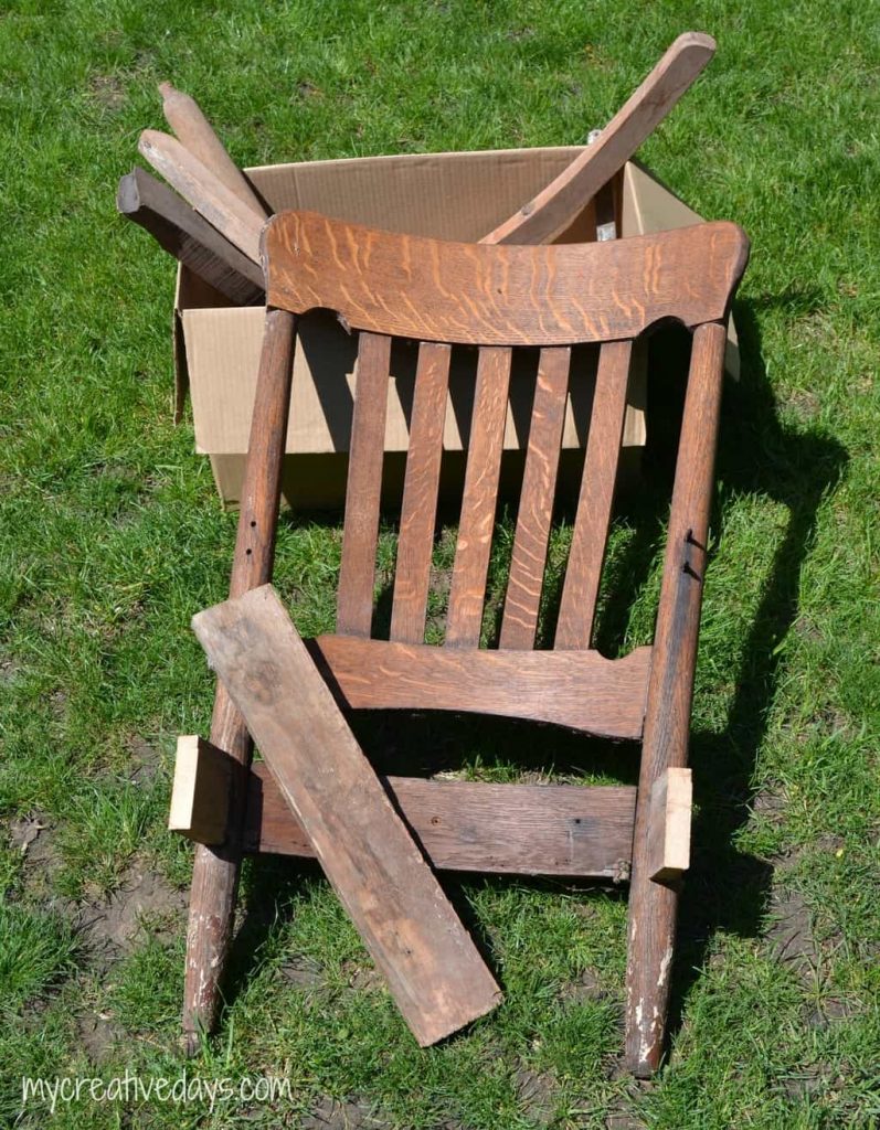 DIY Rocking Chair Upcycle Tutorial My Creative Days
