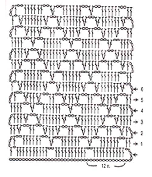 Red filet pattern with diamond MyCrochetPattern
