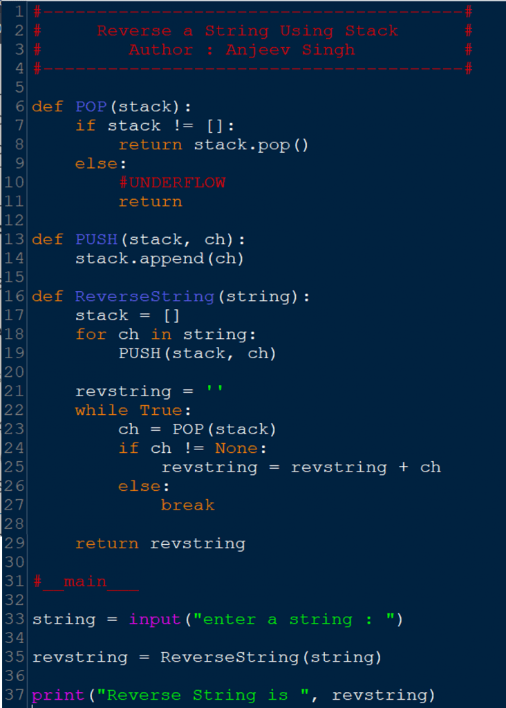 Class 12 Computer Science Stacks NCERT Exercise Solution MyCSTutorial