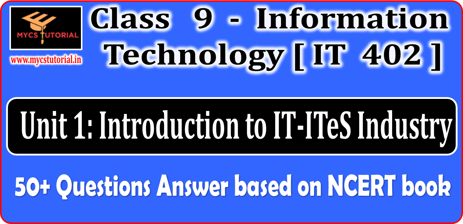 Class 9 Information Technology IT 402 Unit 3 Digital Documentation 150