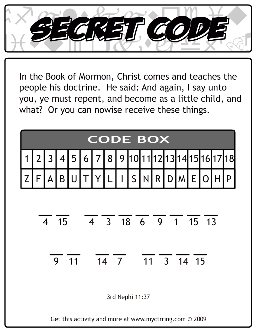 Secret Code Puzzles My CTR Ring
