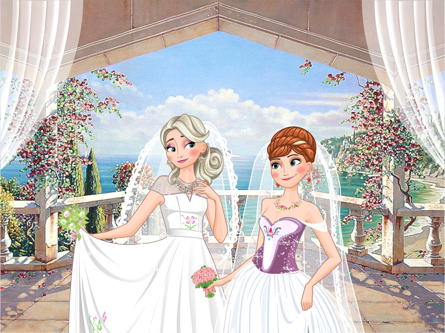 Frozen Sisters Double Wedding Frozen igrice Igrice za devojcice