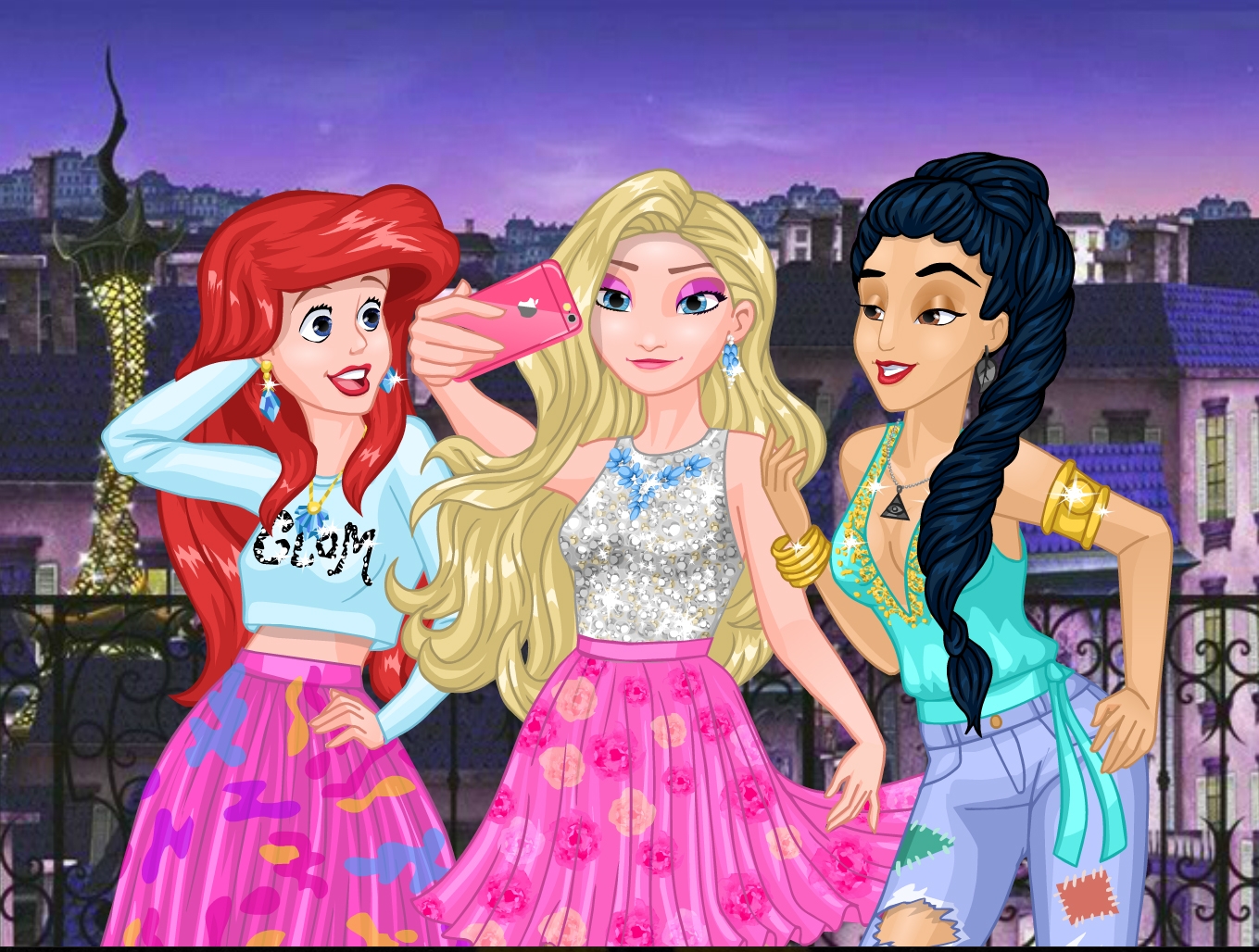 Princesses vs Monsters Instagram Challenge Zlatokosa Dizni igrice