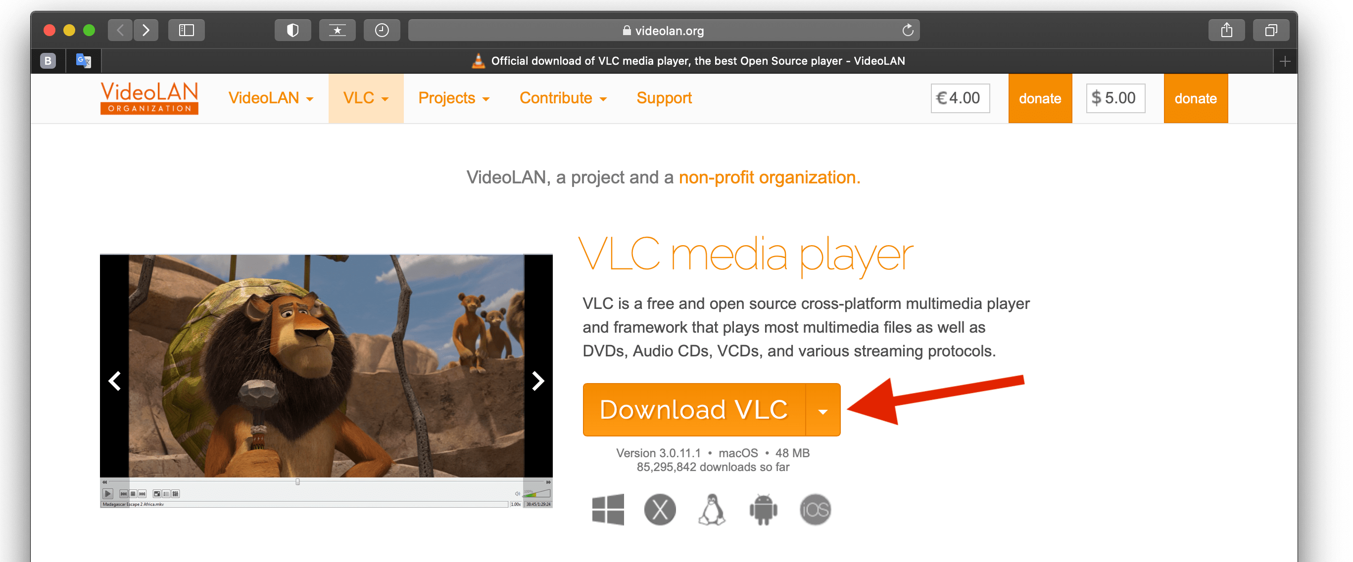 How to install VLC media player on macOS