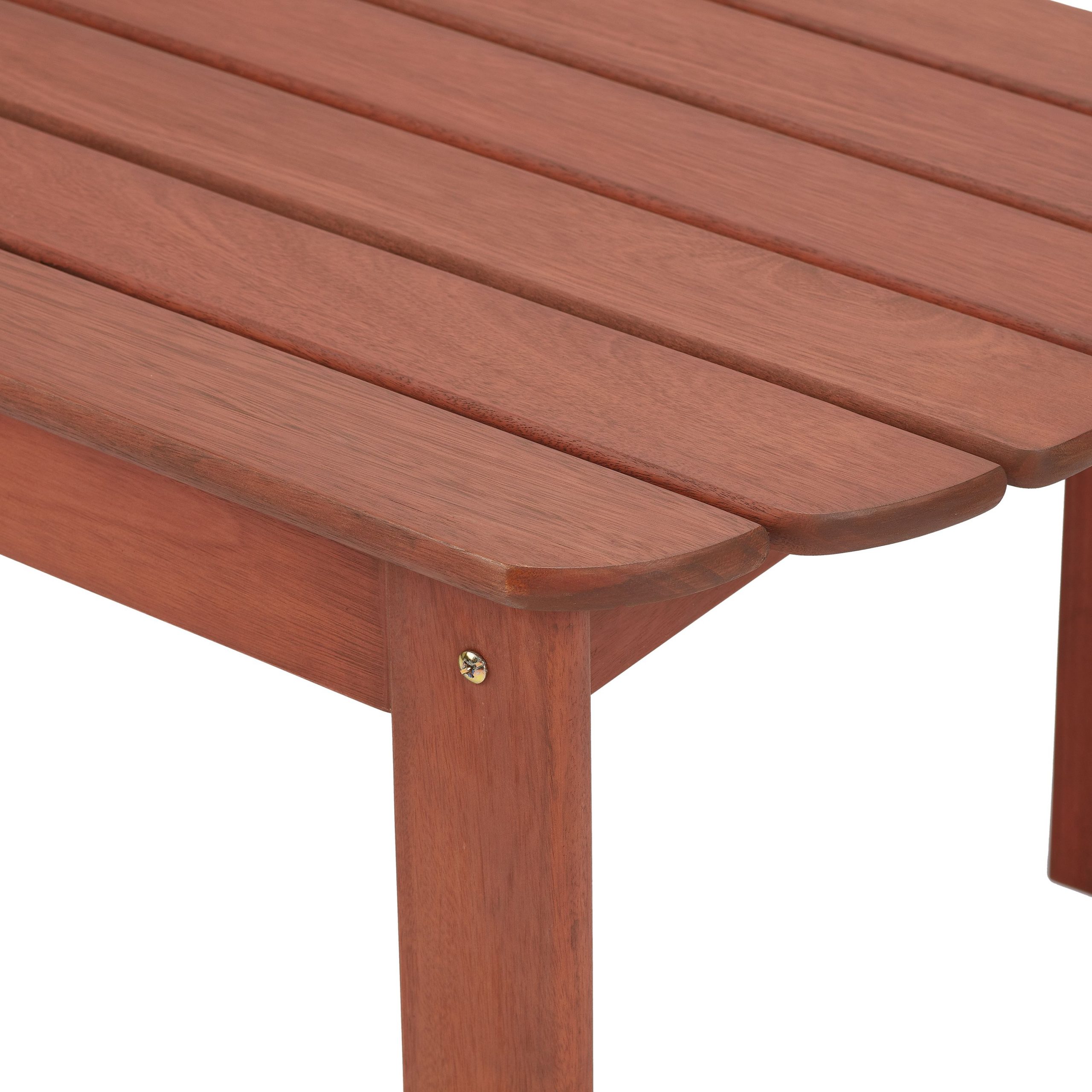 Mainstays Adirondack Outdoor Wood Side Table, Natural Finish