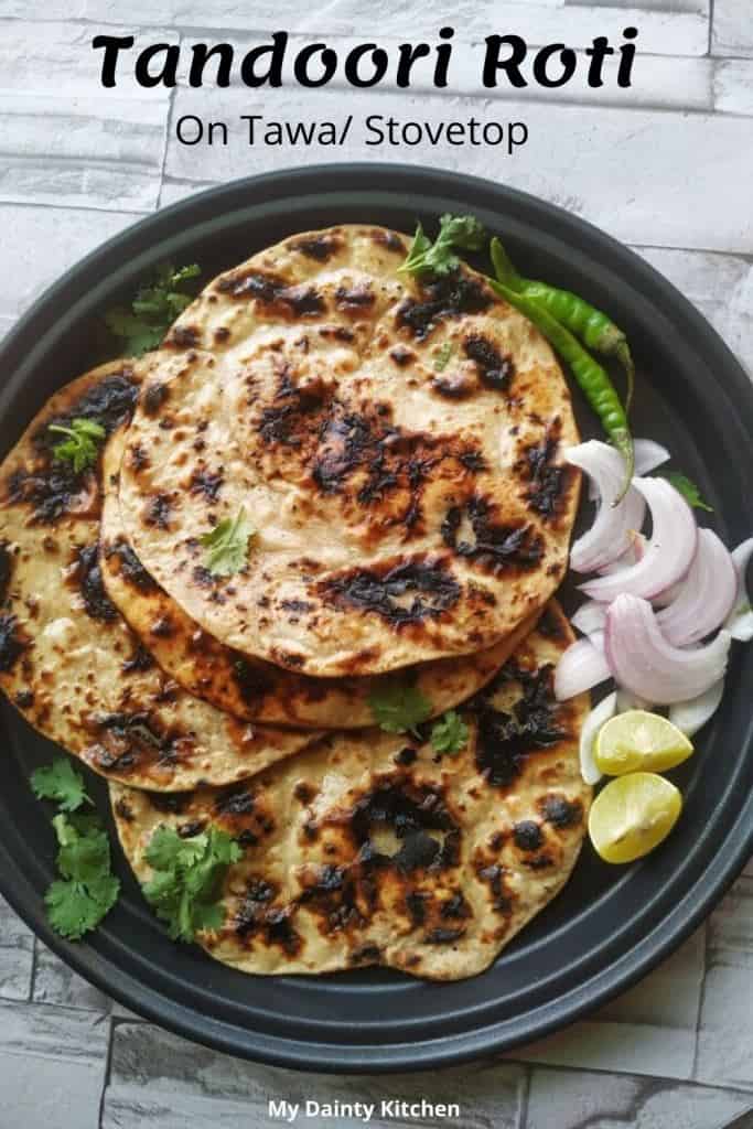 Tandoori Roti on Tawa Tandoori Roti on Stove Top My