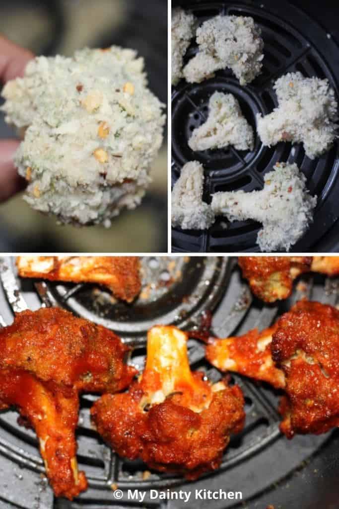 Vegan Buffalo Broccoli Wings My Dainty Kitchen