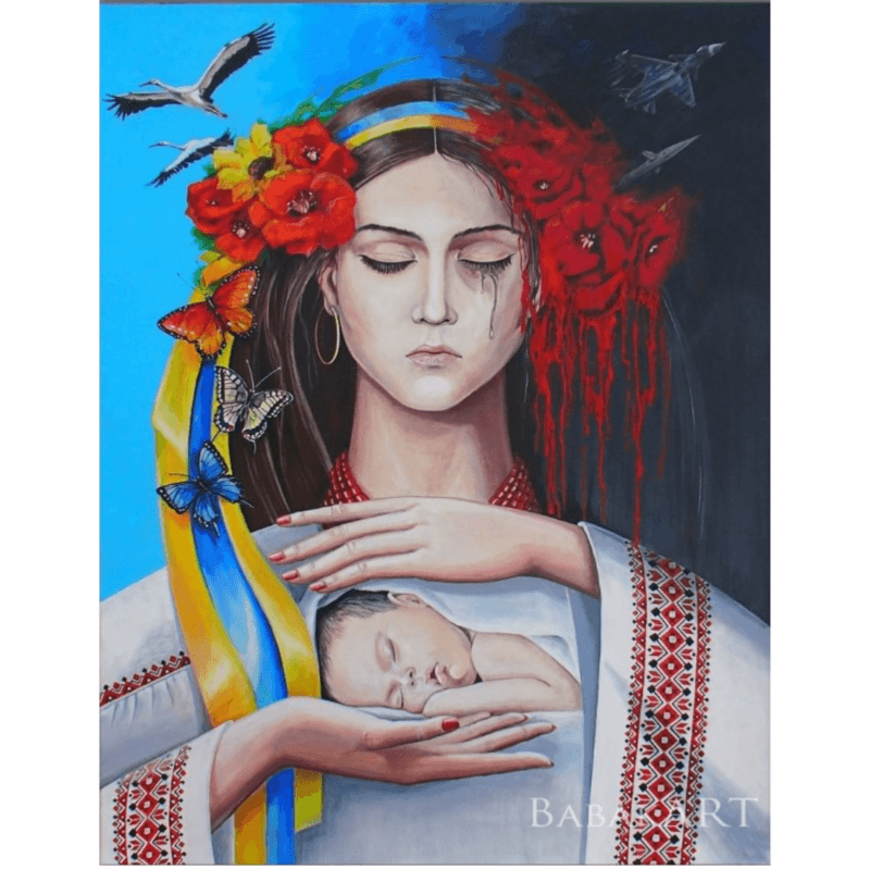 Ukrainian Women and Children. Art that Will Touch your Heart My