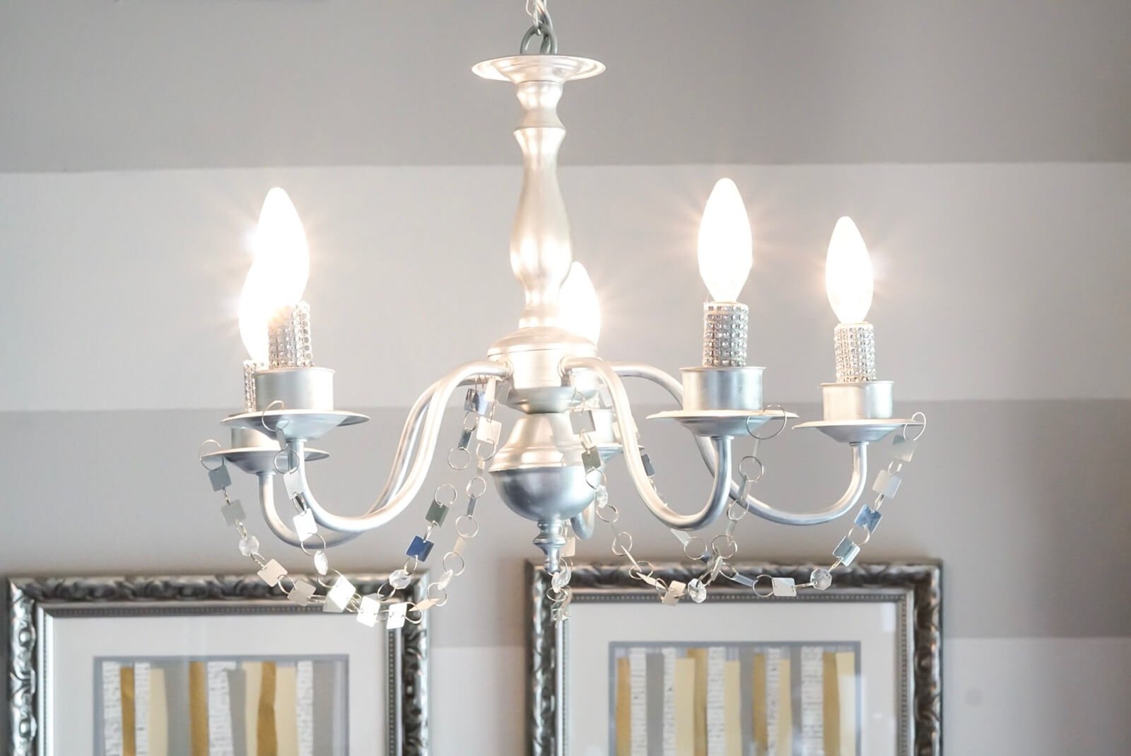 Super Easy and Inexpensive Brass Chandelier DIY My Design Rules