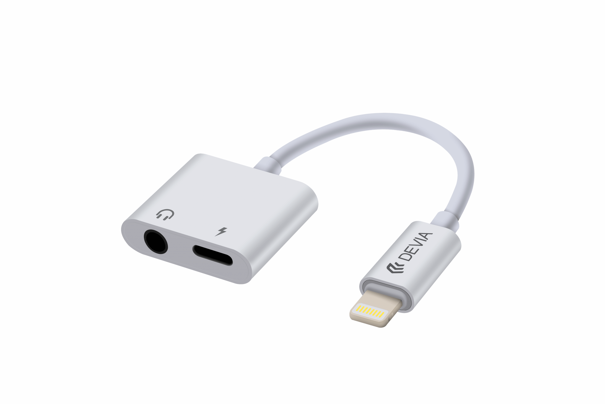 Smart 2 in 1 Lightning Adapter to 3.5 mm Headphone Jack