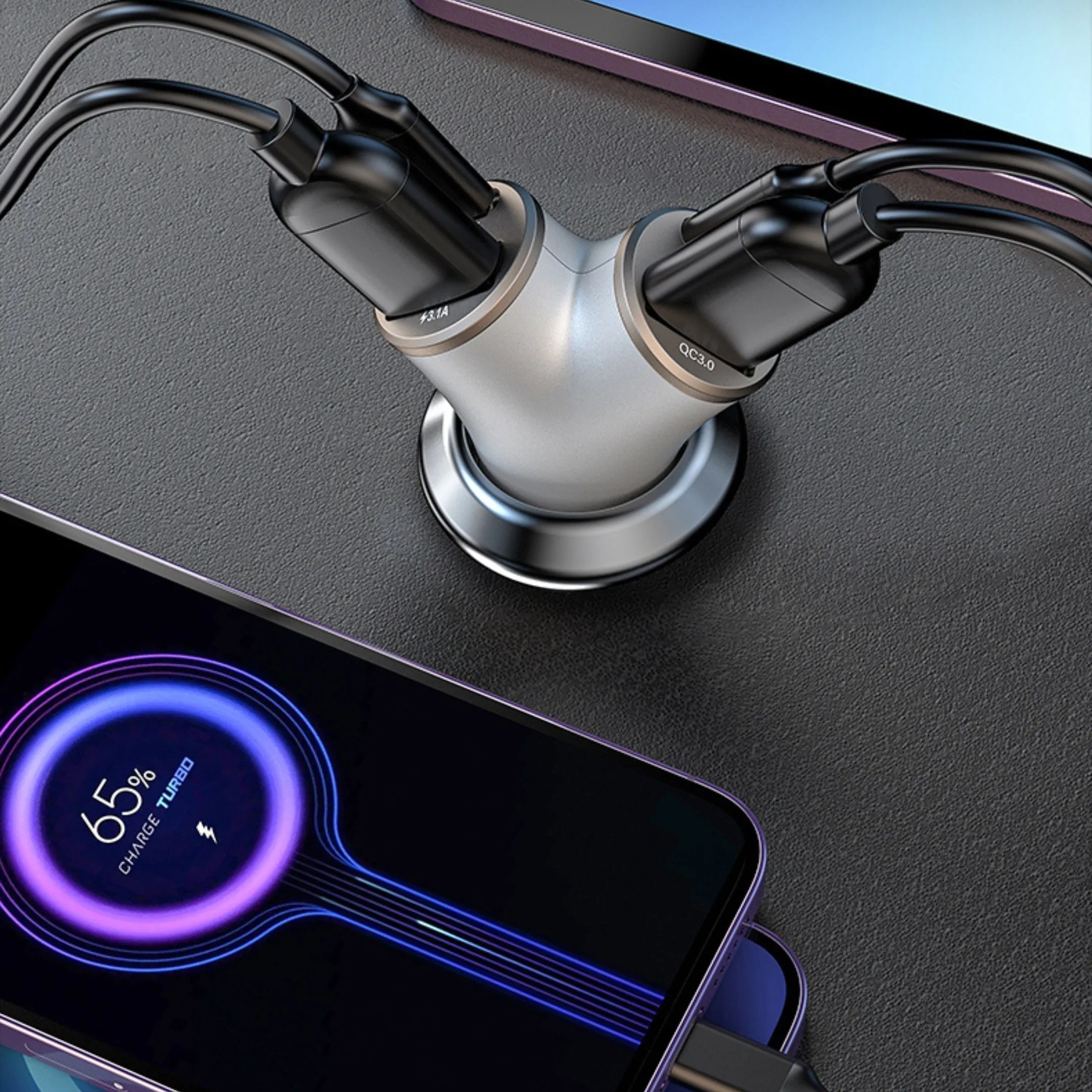 Smart Series 2A+2C 48W Fast Car Charger Devia Global Mobile