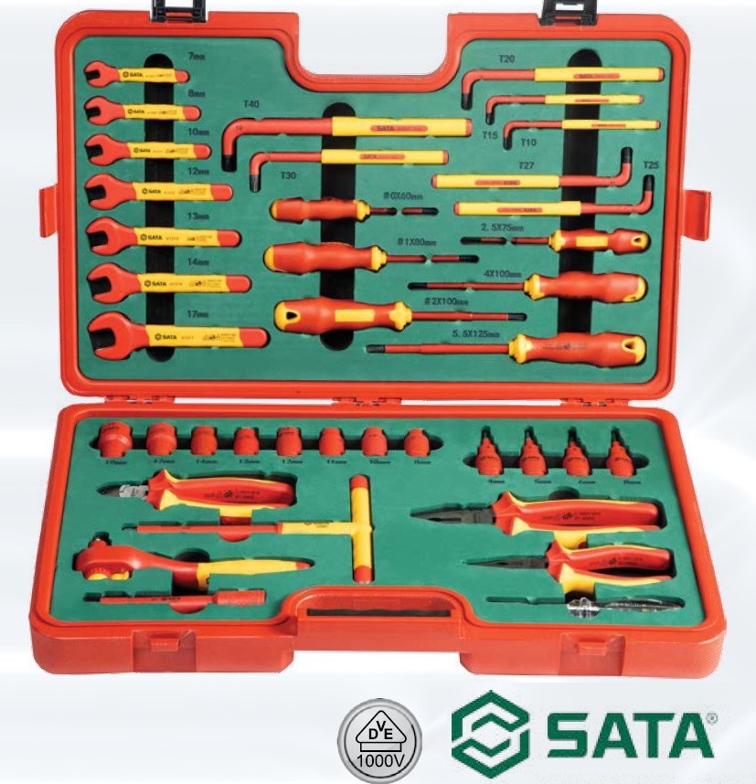 Sata 09933 ELECTRICAL AUTOMOTIVE TOOL SET, 39pcs Dk Tools Supplies