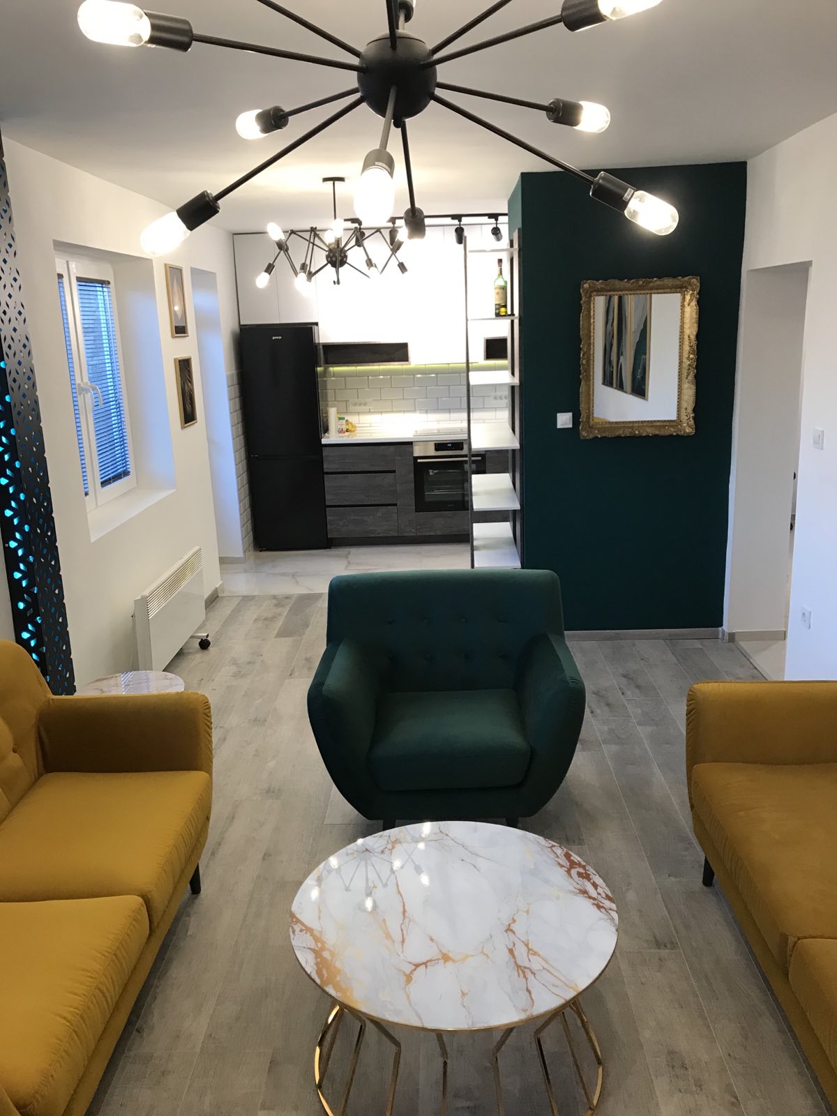 Unique modern one bedroom apartment for rent in Center