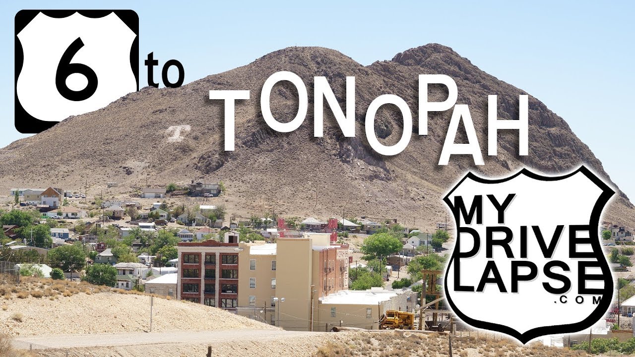 US 6 Westbound into Tonopah, Nevada Dashcam MyDrivelapse