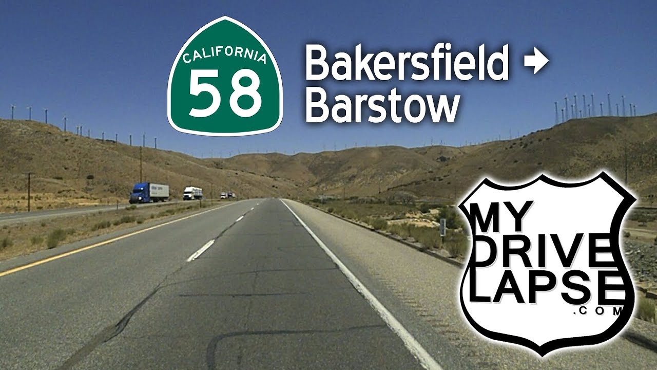 Mojave Desert Drive! California 58 Bakersfield to Barstow MyDrivelapse