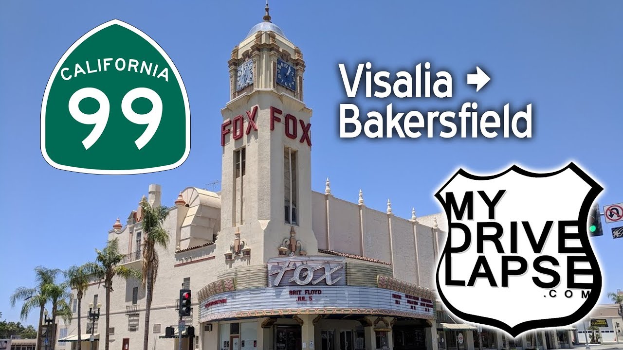 Visalia to Bakersfield on California 99 MyDrivelapse