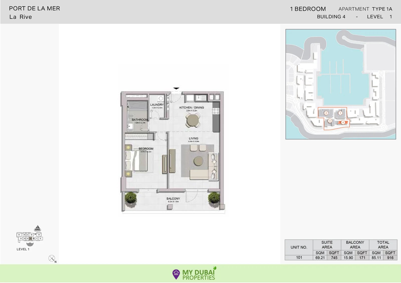 La Rive Apartment for Sale Port de La Mer Properties For Sale in Dubai