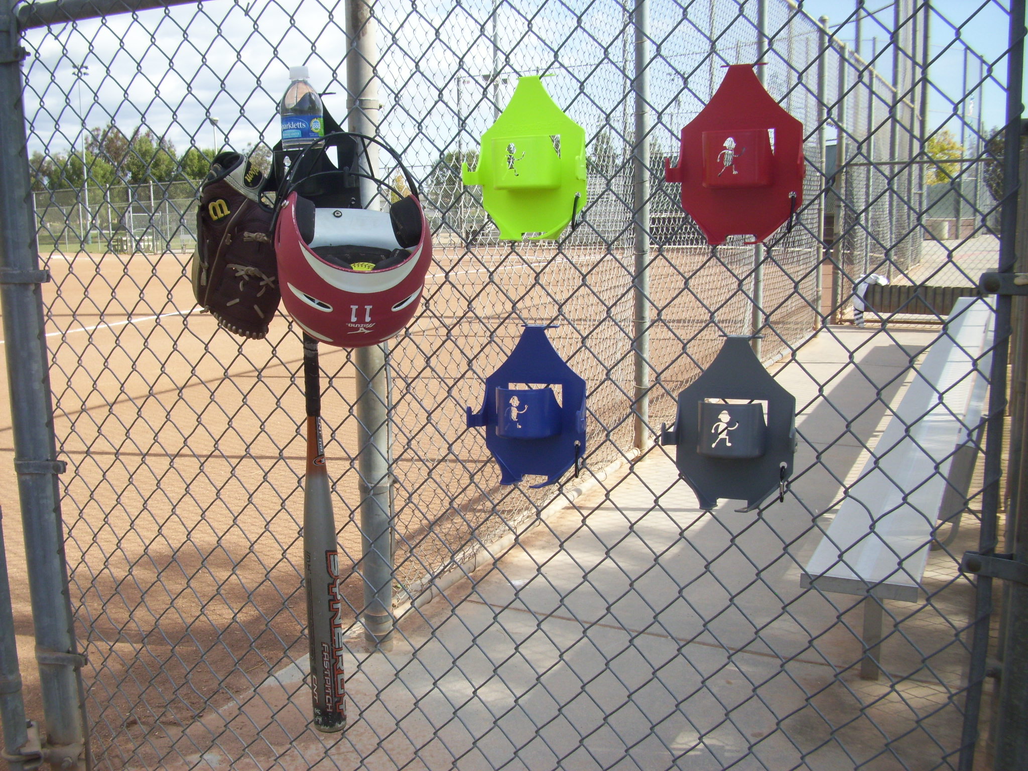 Softball Dugout Organizer Sports Equipmet Holder