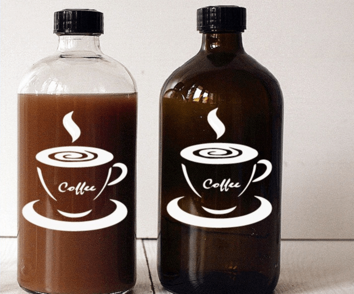 Black round glass coffee bottle Glass bottle manufacturerMC Glass