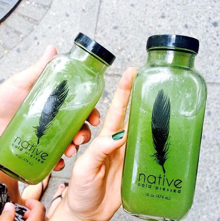 Boston round juice glass bottle custom label Glass bottle