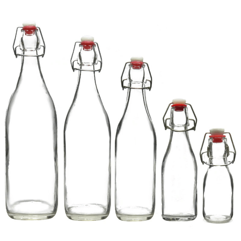 Round swing top glass bottle Glass Bottle & Jars Wholesale MyEasyGlass