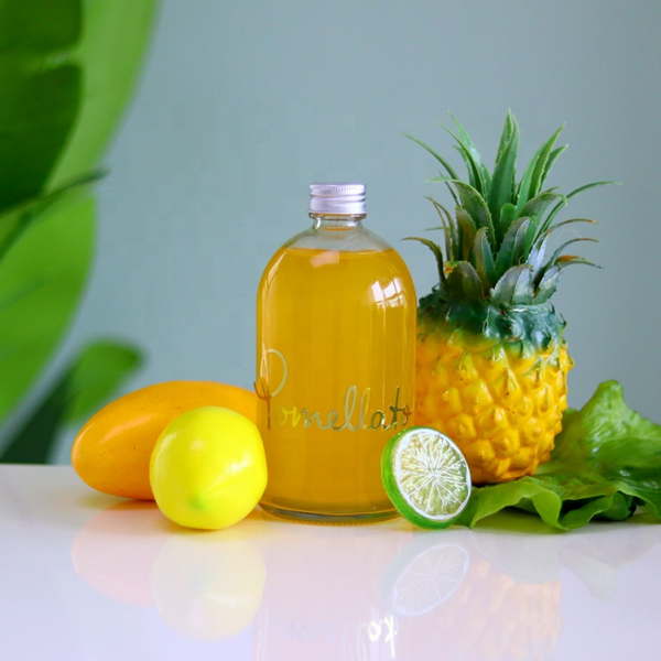 Square 8oz 12oz 16oz juice glass bottle Glass bottle manufacturerMC