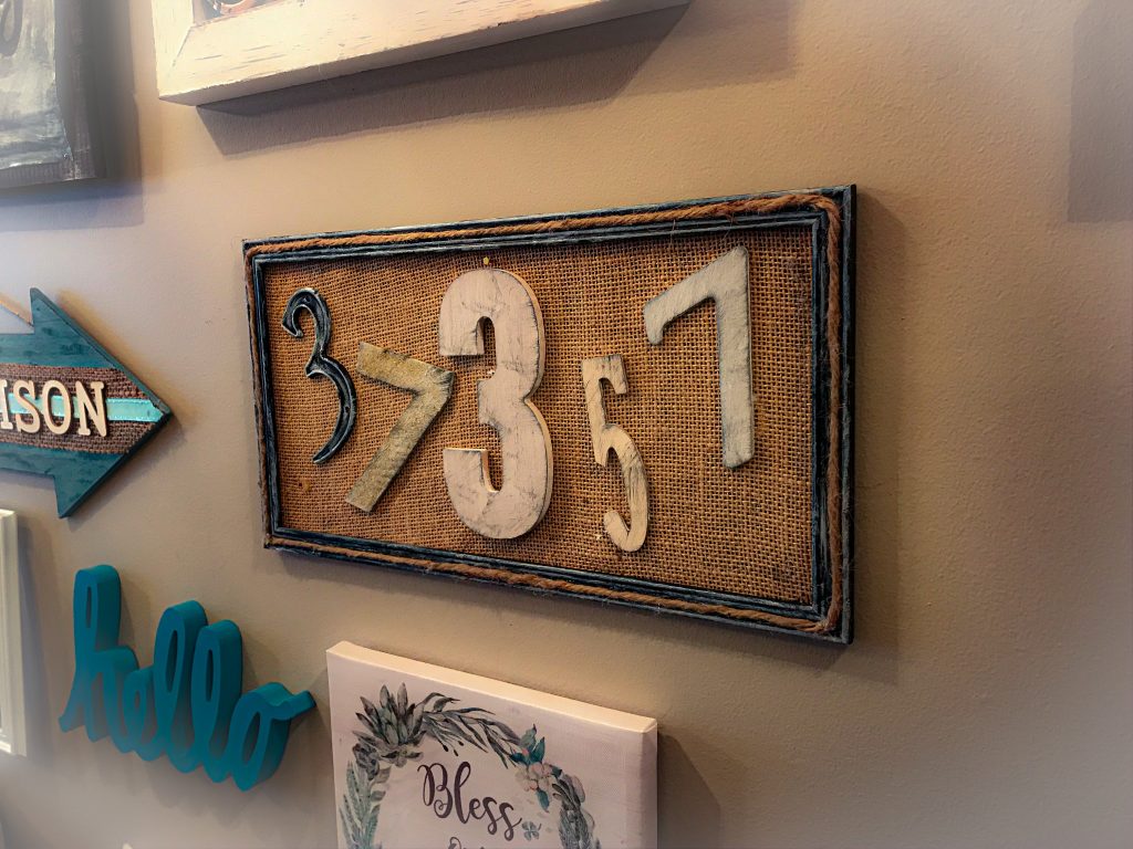 DIY Zip Code Sign for Your Gallery Wall My Eclectic Treasures