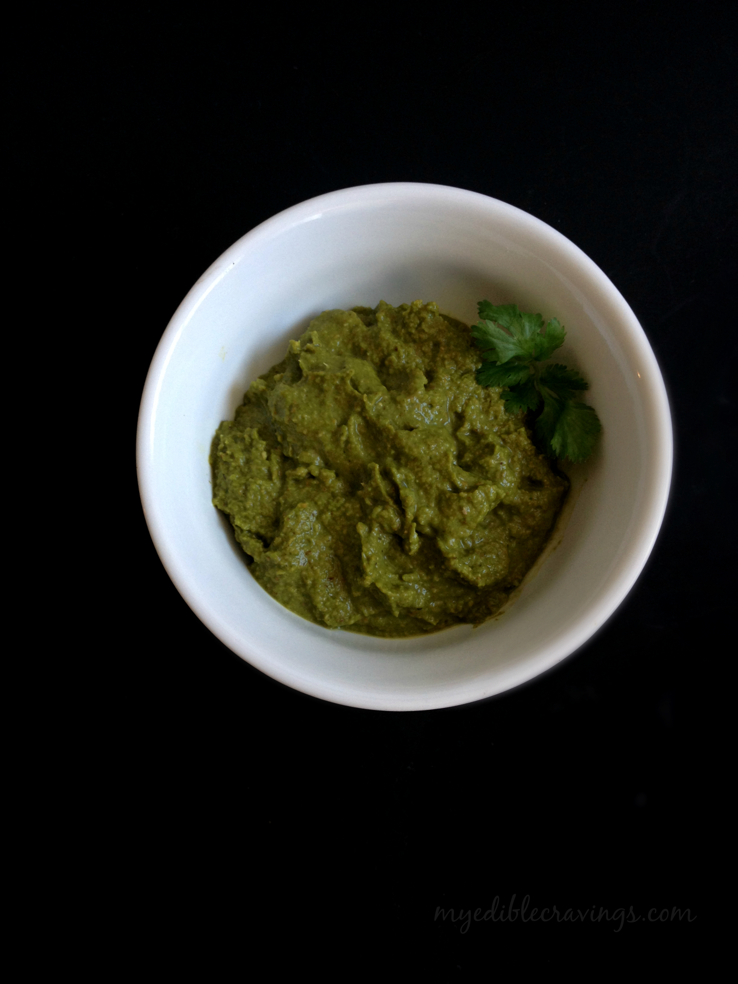 Coriander chutney MyEdibleCravings