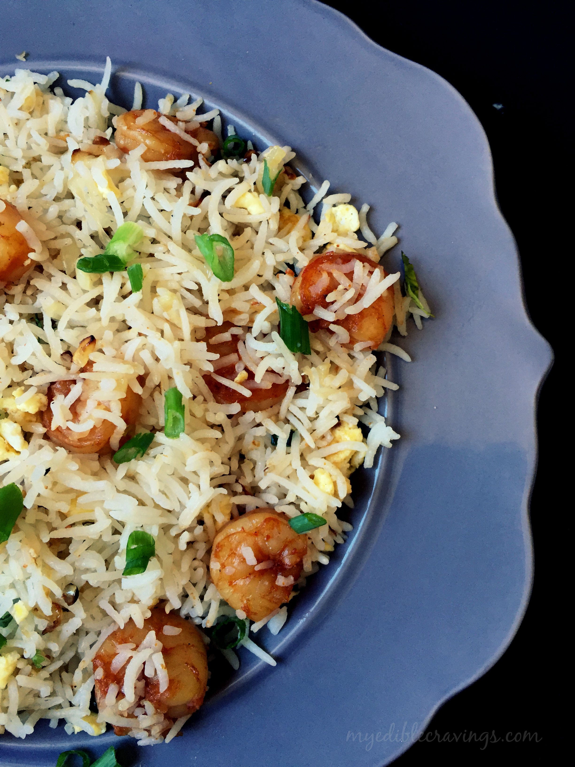 Prawn rice with Dragon Chicken MyEdibleCravings