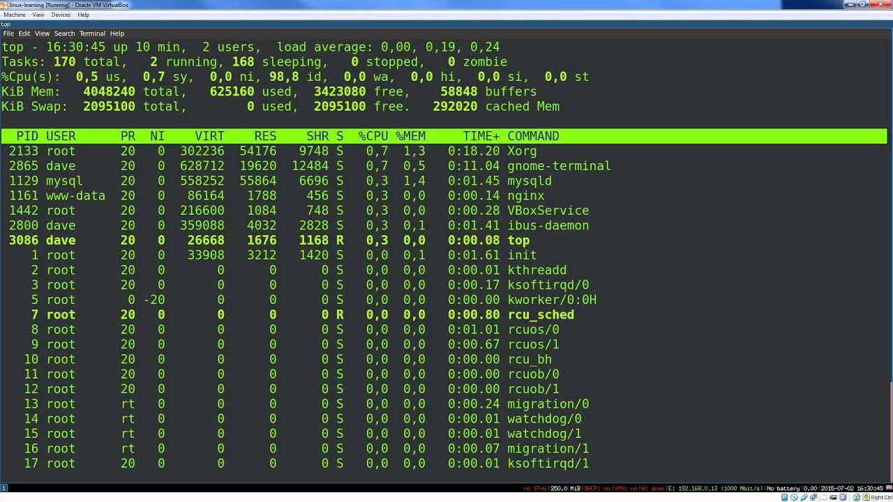 Understanding load average on linux