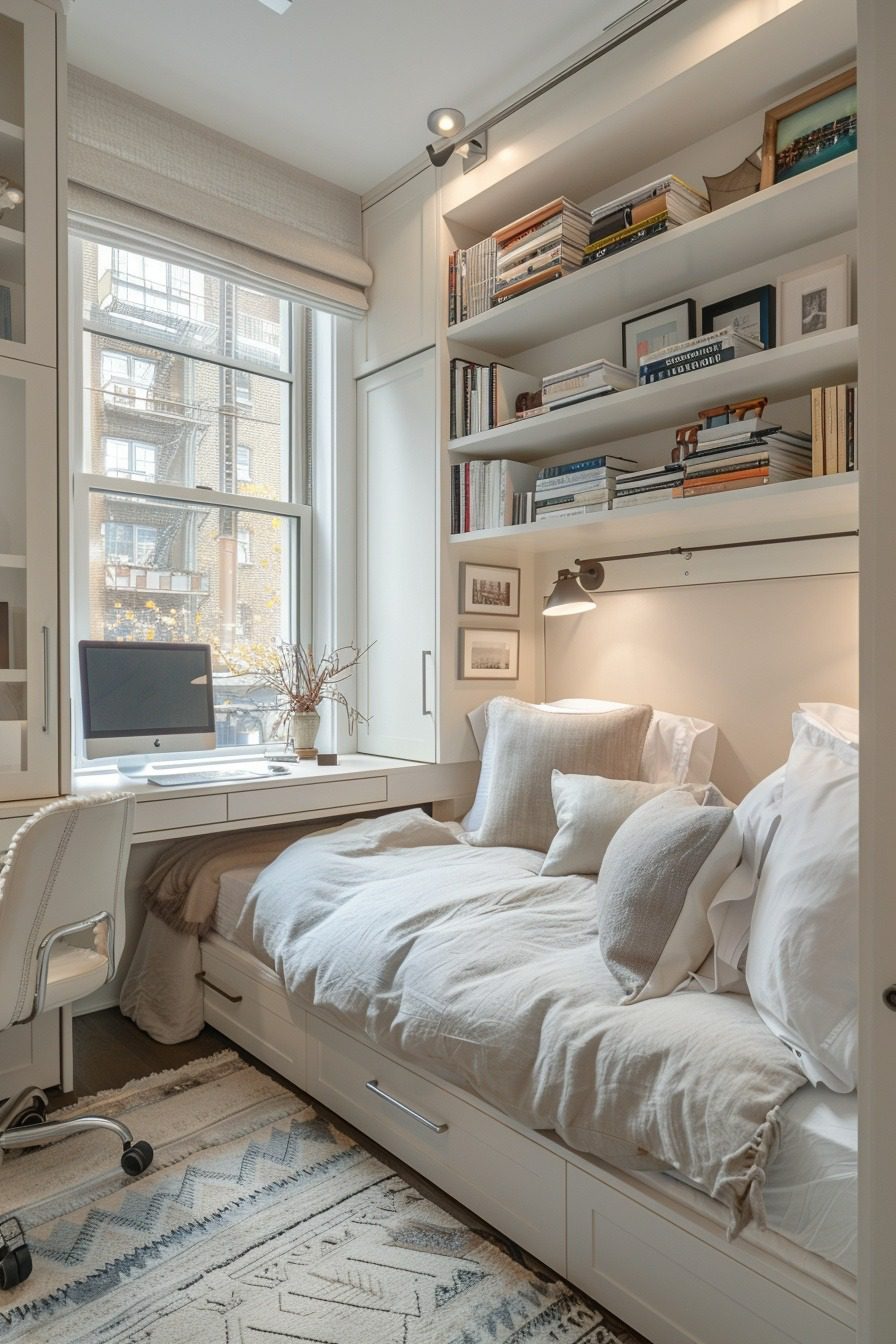 29 Tiny Bedroom Ideas to Maximize Your Space My Elegant Home