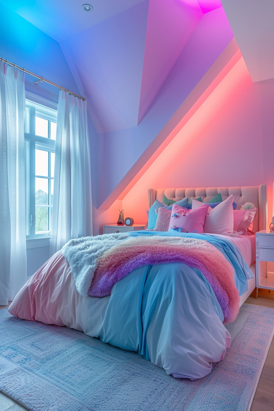 29 Rainbow Bedroom Ideas for Kids and Teens My Elegant Home
