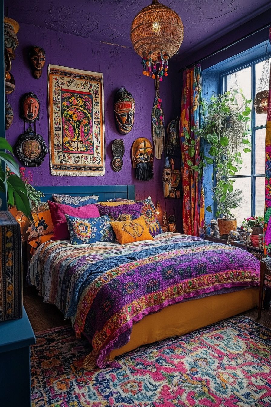 29 Colorful Boho Bedroom Ideas for Creating a Fun and Inviting Bedroom