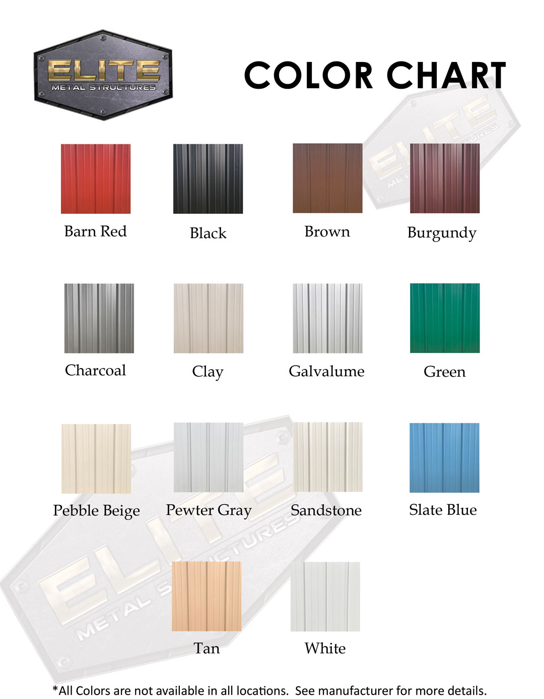 Metal Building Options & Features Elite Metal Structures