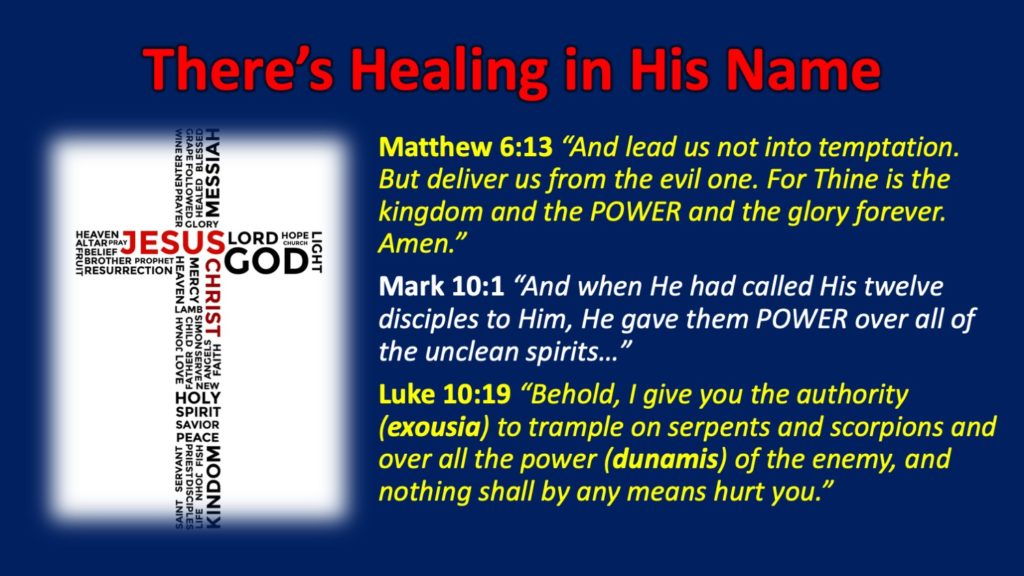 There’s Healing in His Name CEIC