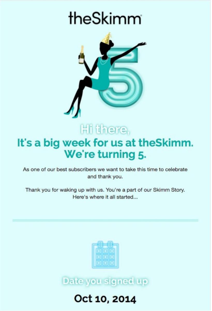 5 Favorite anniversary email examples and why we love them Email Marketing Software That Works