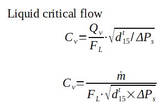 Control valve flow coefficient Cv Kv - Valve sizing - Process Engineer