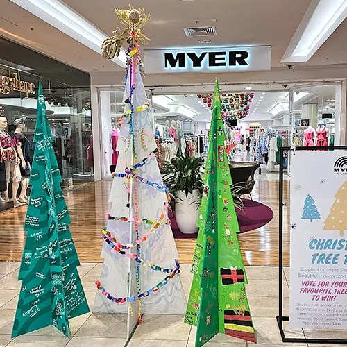 Christmas Tree Trail Collab with local school Students Vote to win
