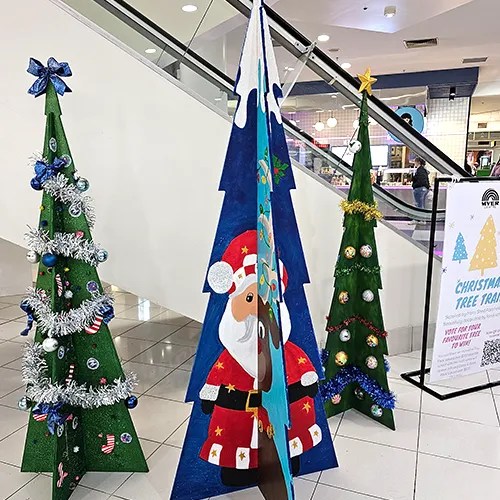 Christmas Tree Trail Collab with local school Students Vote to win