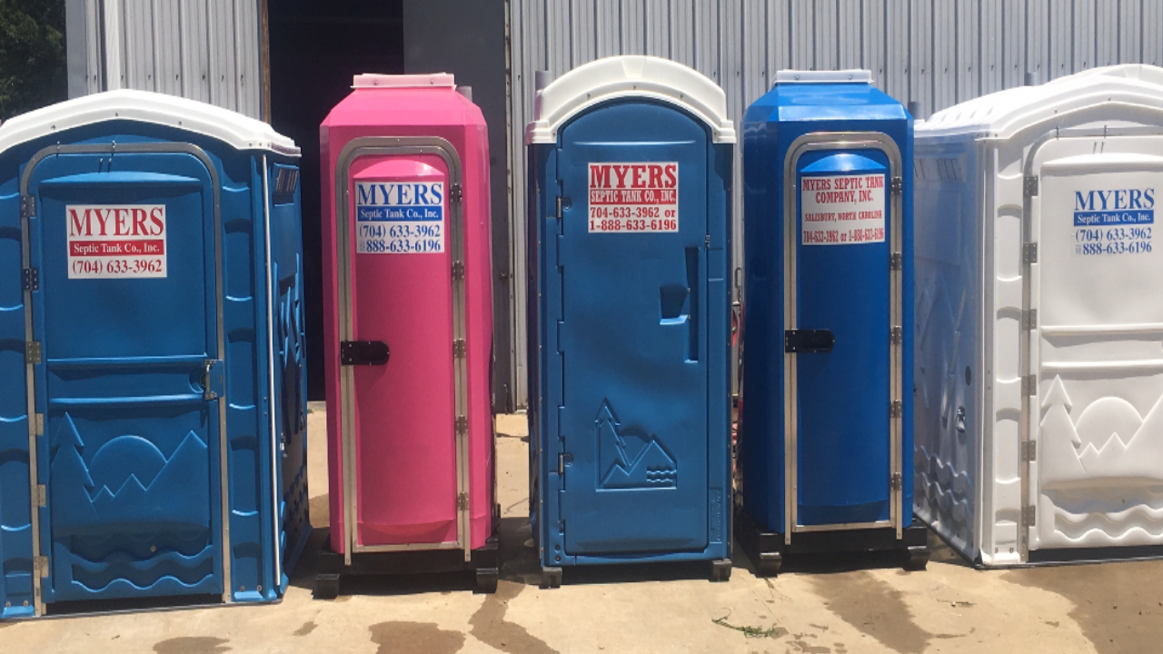 The Variety of Portable Toilets Myers Septic Service
