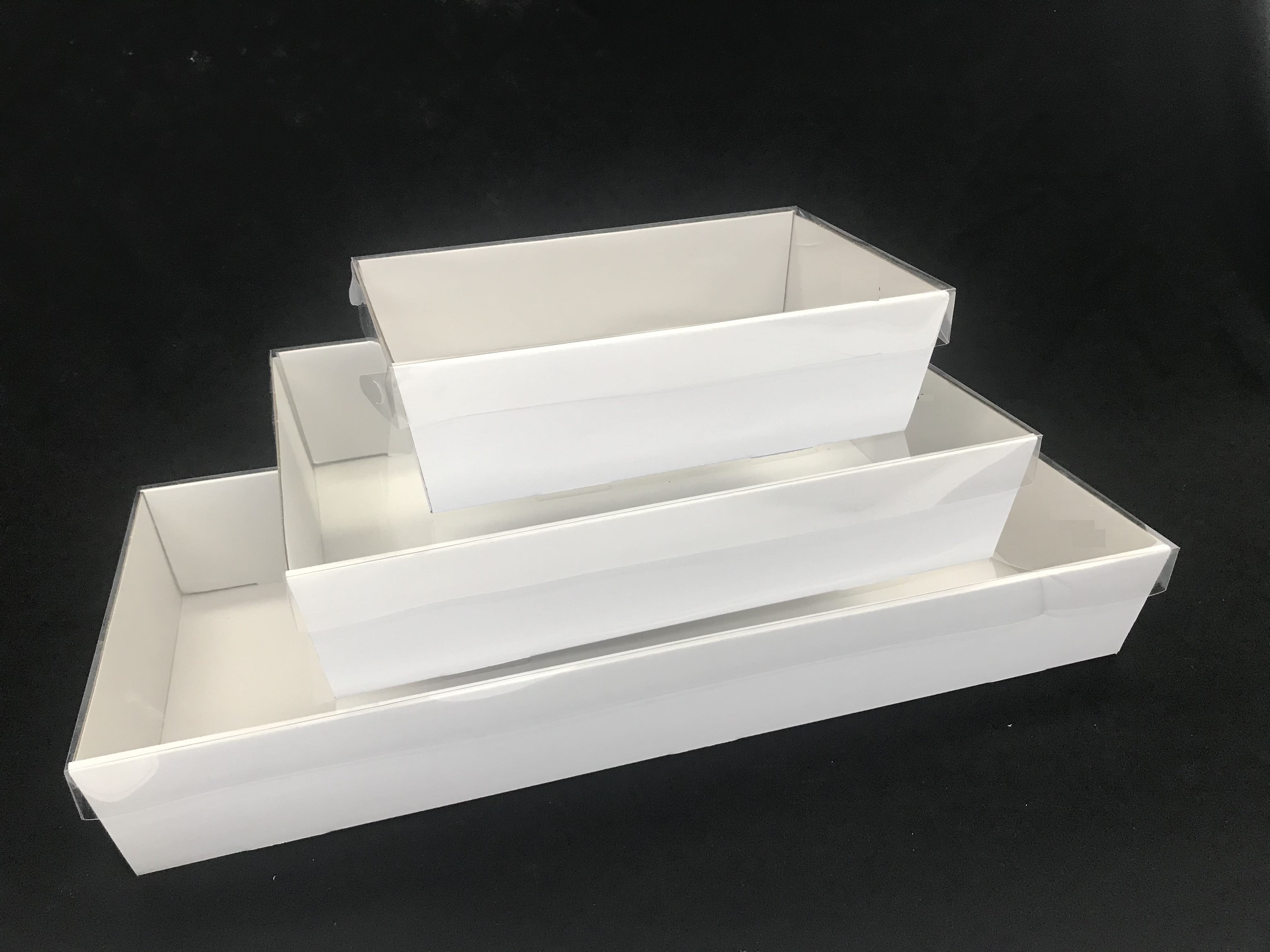 Catering /Platter Box WHITE Small 255x155x80mm Myerton Packaging