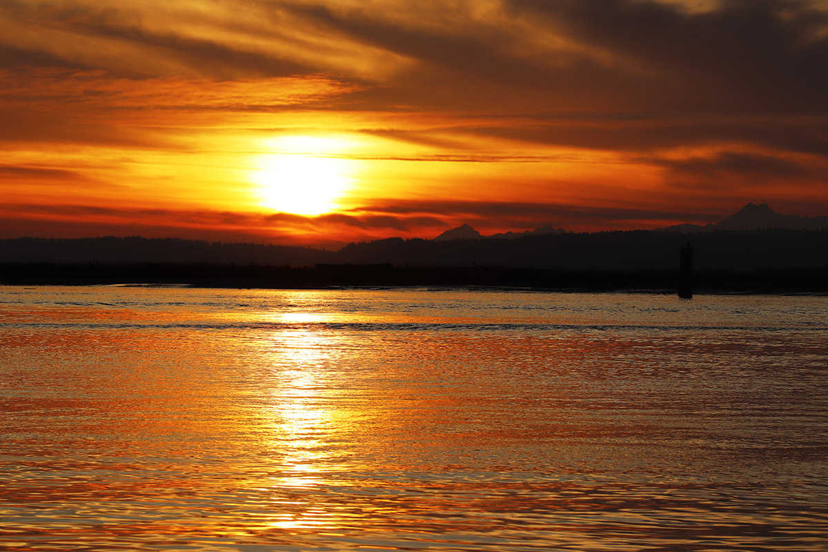 Spectacular Everett Sunset Starts Off 2019