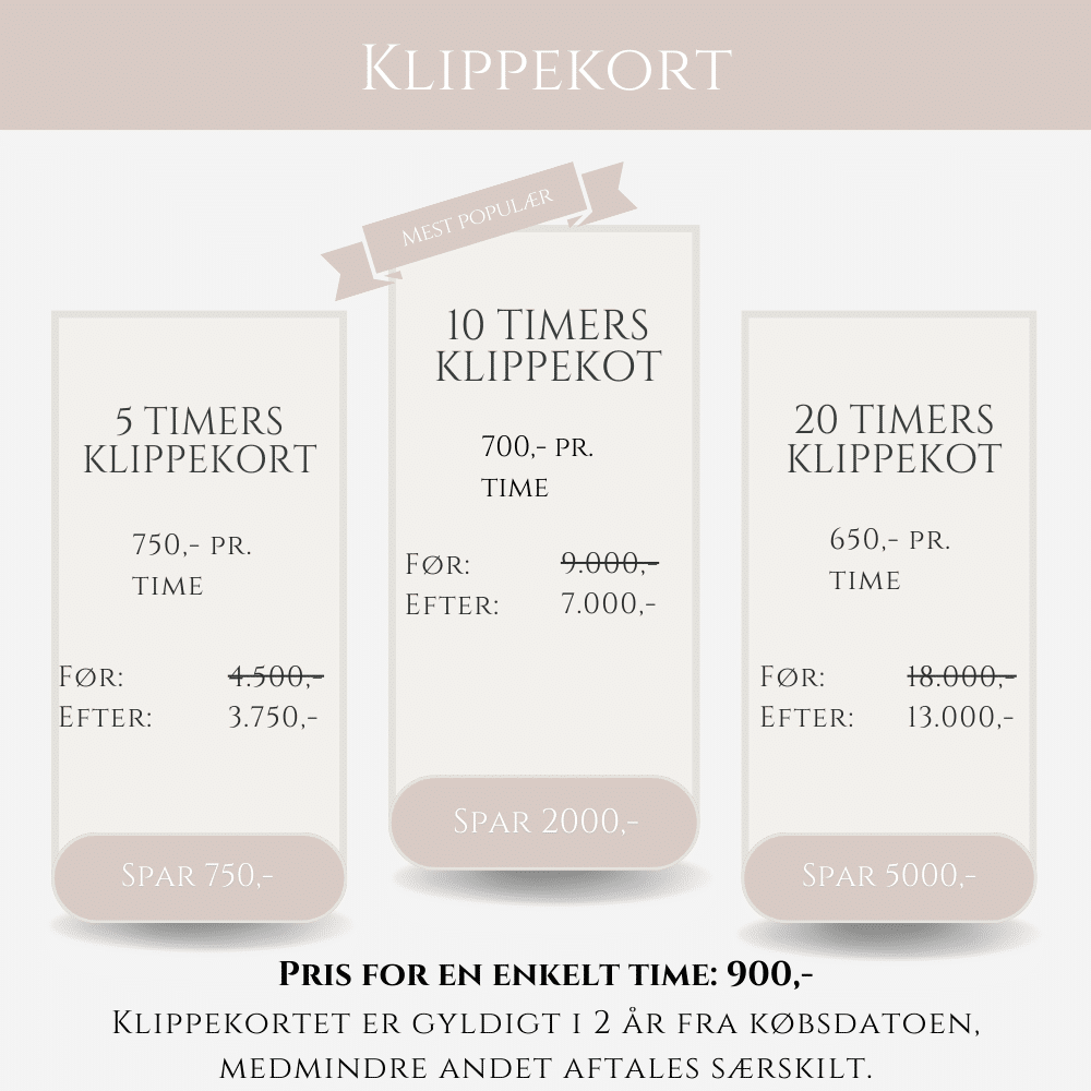 Klippekort Myeverneed.dk Engros. Kun b2b